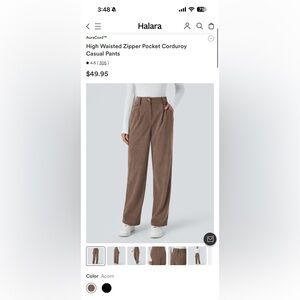 Halara Corduroy Pants
